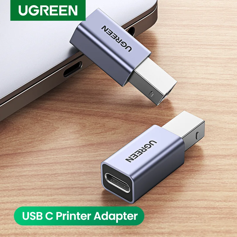 Ugreen USB 2.0 adattatore per stampante adattatore USB tipo c per stampante Base per disco rigido Scanner per Fax adattatore per stampante USB 2.0 tipo c