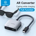 Adattatore per occhiali Hagibis AR da USB C a occhiali e convertitore di ricarica Hub USB-C Charge and Play per Switch Rokid/Xreal/RayNeo Air