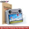 2 pezzi pellicola protettiva per DJI Mini 3 /3 Pro Mini 4 Pro HD protezione schermo in vetro pellicola antigraffio RC 2 accessori remoti