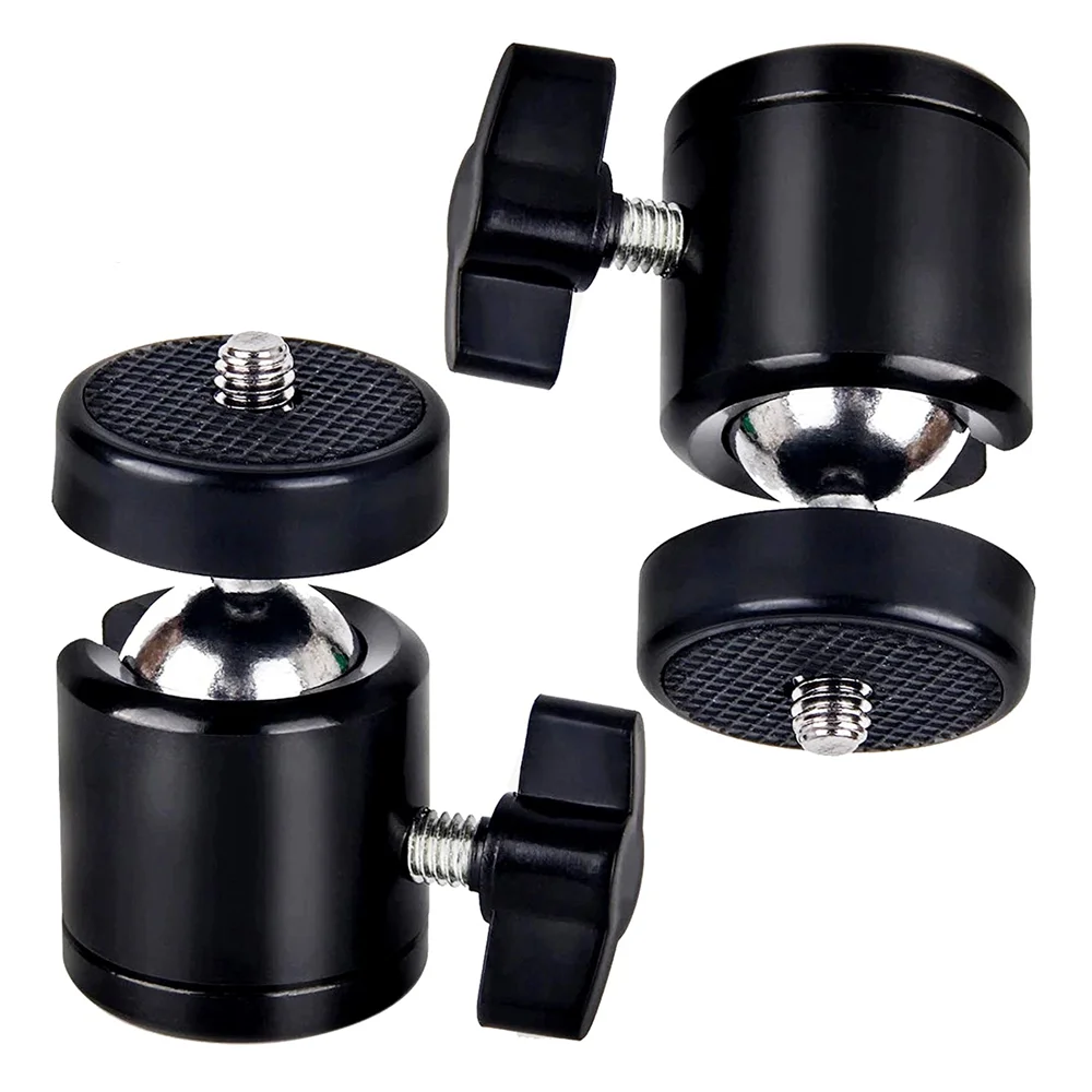 1/4 Blitzschuh Stativ Halterung Action Kamera Kopf Ball Adapter Cradle Kugelkopf Schloss LED-Licht Blitz Halterung Halter DSLR DV Kameras Image