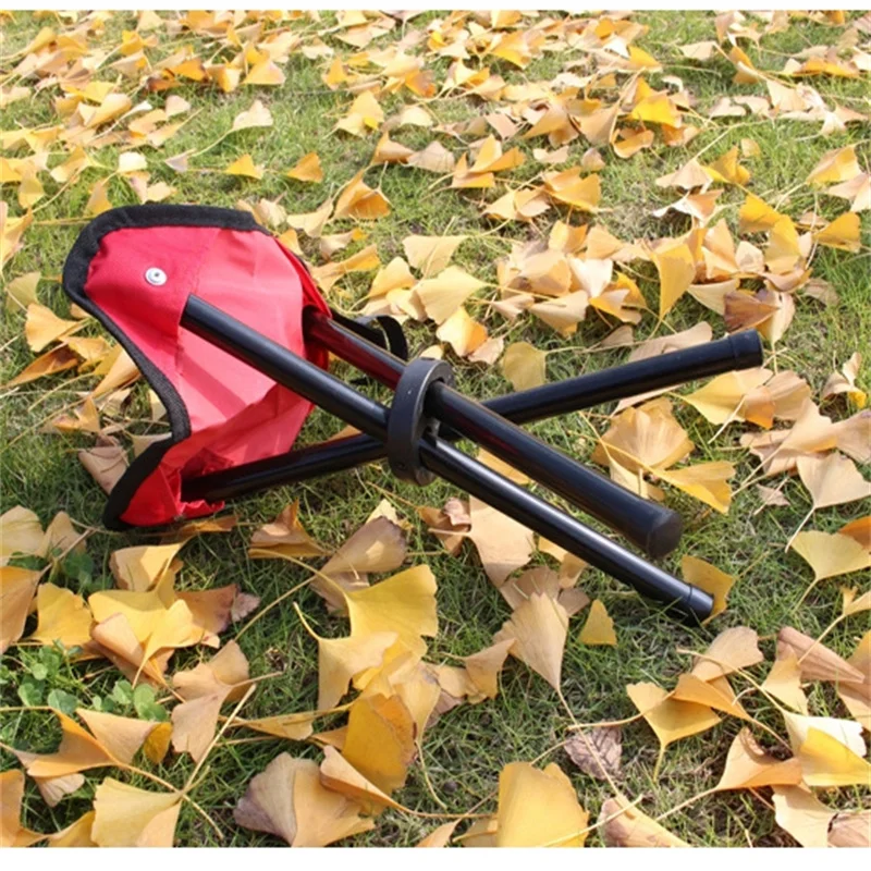 Tragbare 1pc faltbare Outdoor Dreieck Hocker Liegestühle leichte ultraleichte Camping Angeln Picknick Stuhl Multifunktion