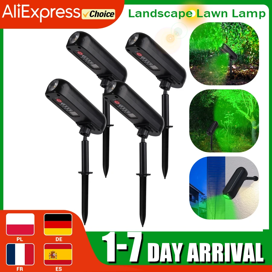 1/2PCS Solar LED Licht Outdoor Solar Wand Licht IP65 Grün/Warm Garten Licht Solar Strahler solar Uplights, Bäume Pathway Yard