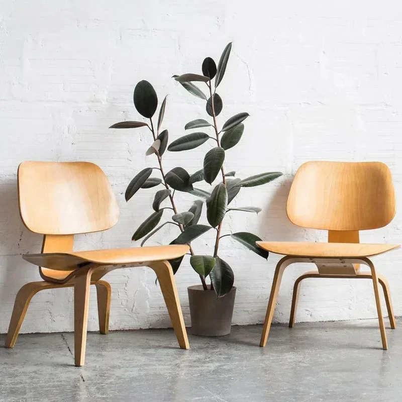 Moderner Holz stuhl Walnuss schale Stuhl Replik Wohnzimmer Stühle Möbel Wohnzimmer Lounge Stuhl für Schlafzimmer Büro Image