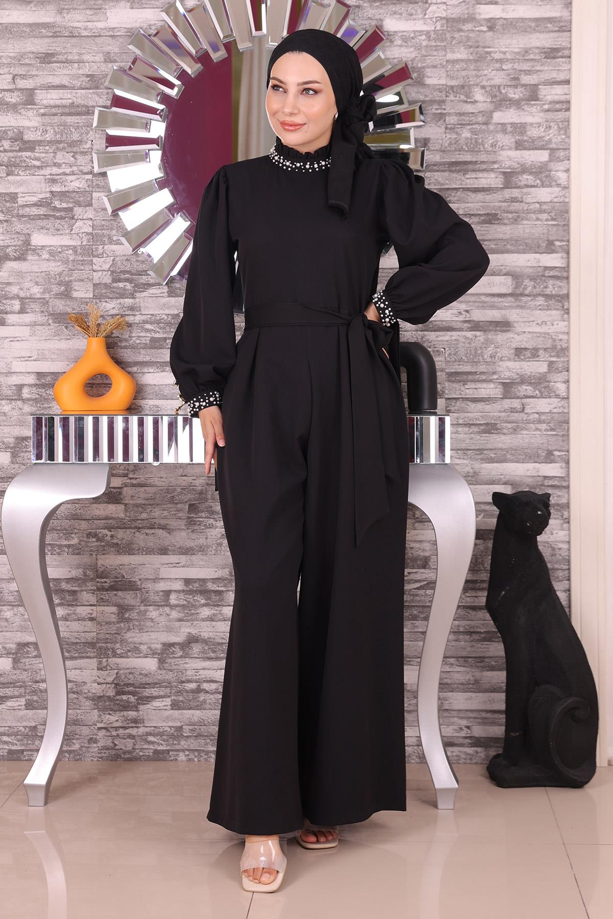 Inci Detailliertes Jumpsuit-Kleid Image