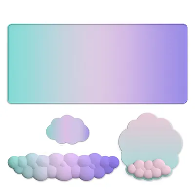 Mouse pad with wrist rest keyboard cloud anti-slip memory foam desktop office gamer mouse wrist rest