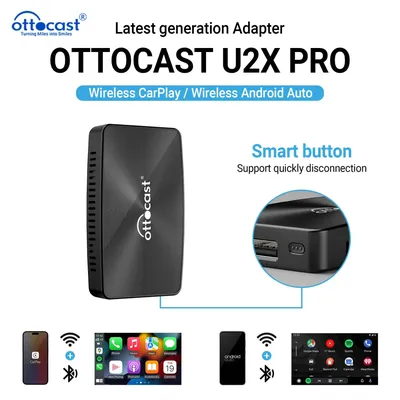 OTTOCAST U2X PRO Wireless Android Auto CarPlay Adapter 2 in1 USB Car Accessories Auto Tools for VW