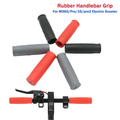 1 Pair Rubber Handlebar Grip for Xiaomi M365/Pro/1s/Pro2 Electric Scooter Accessories Non-slip Black