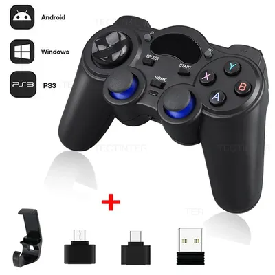 2.4 G Controller Gamepad Android Wireless Joystick Joypad with OTG Converter For PS3/Smart Phone For