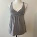 J. Crew Tops | J. Crew Gray Wrap Front Baby-Doll Top Xs | Color: Gray | Size: Xs