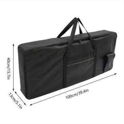 TEMU 61-key Instrument Keyboard Bag Oxford 600d Thicken Protective Storage Bag Portable Waterproof Electronic Organ Bag