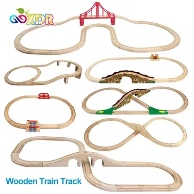 Compatible With Tomas And Friends Wooden Train Track Set Toys For Children Wooden Railway Toy DIY