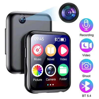 MP3 Music Player with Bluetooth High Resolution Walkman MP4 Full Touch Screen Built-in Speaker Video Playe FM/E-book плееры