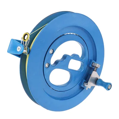 16cm Kite Reel ABS Plastic Blue Kite Reel Grip Winder With 150m Line
