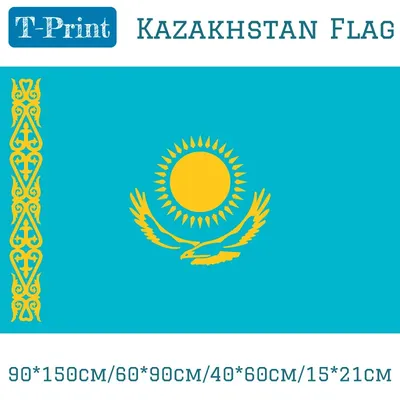 90*150cm Kasachstan Nationalen Flagge Polyester Banner Für Festivals Sport treffen flagge Banner und flagge dekoration/nationalen flagge Image