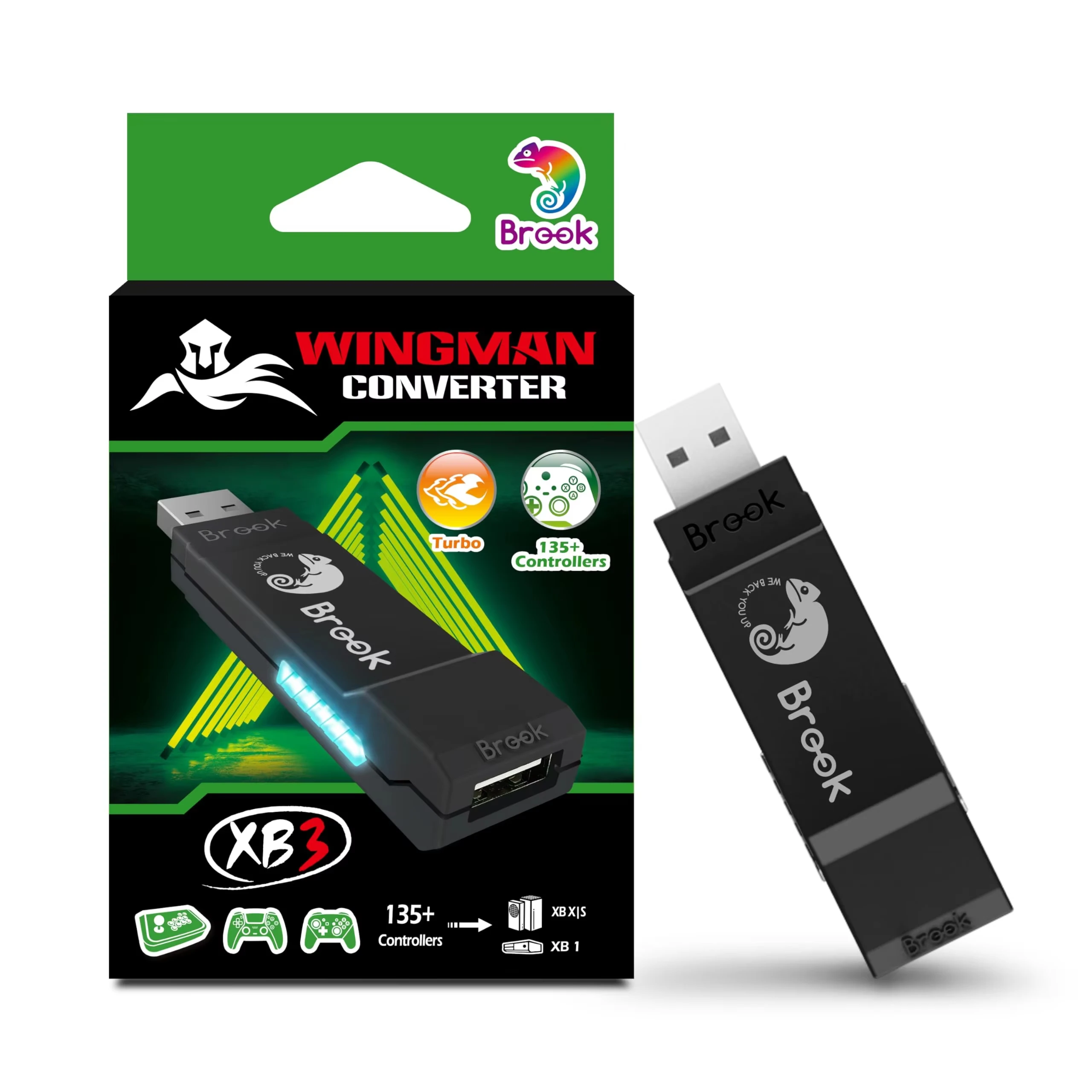 Brook wingman xb3 konverter adapter für xbox original/xbox 360/pc für ps5/ps4/switch pro controller Image
