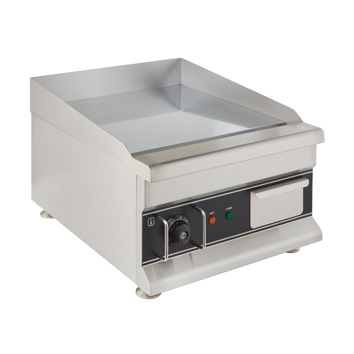 GastroHero Elektro-Grillplatte Eco 410x425 glatt, verchromt - Tischgerät Image