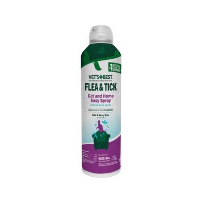 Vet's Best Flea & Tick Cat & Home Easy Spray Cotton Spice Scent Spray for Cats, 14-fl oz spray can