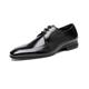 Men's Dress Shoes with PU Leather in Classic Lace-Up Oxford Formal Shoes for Men,Black,8 UK