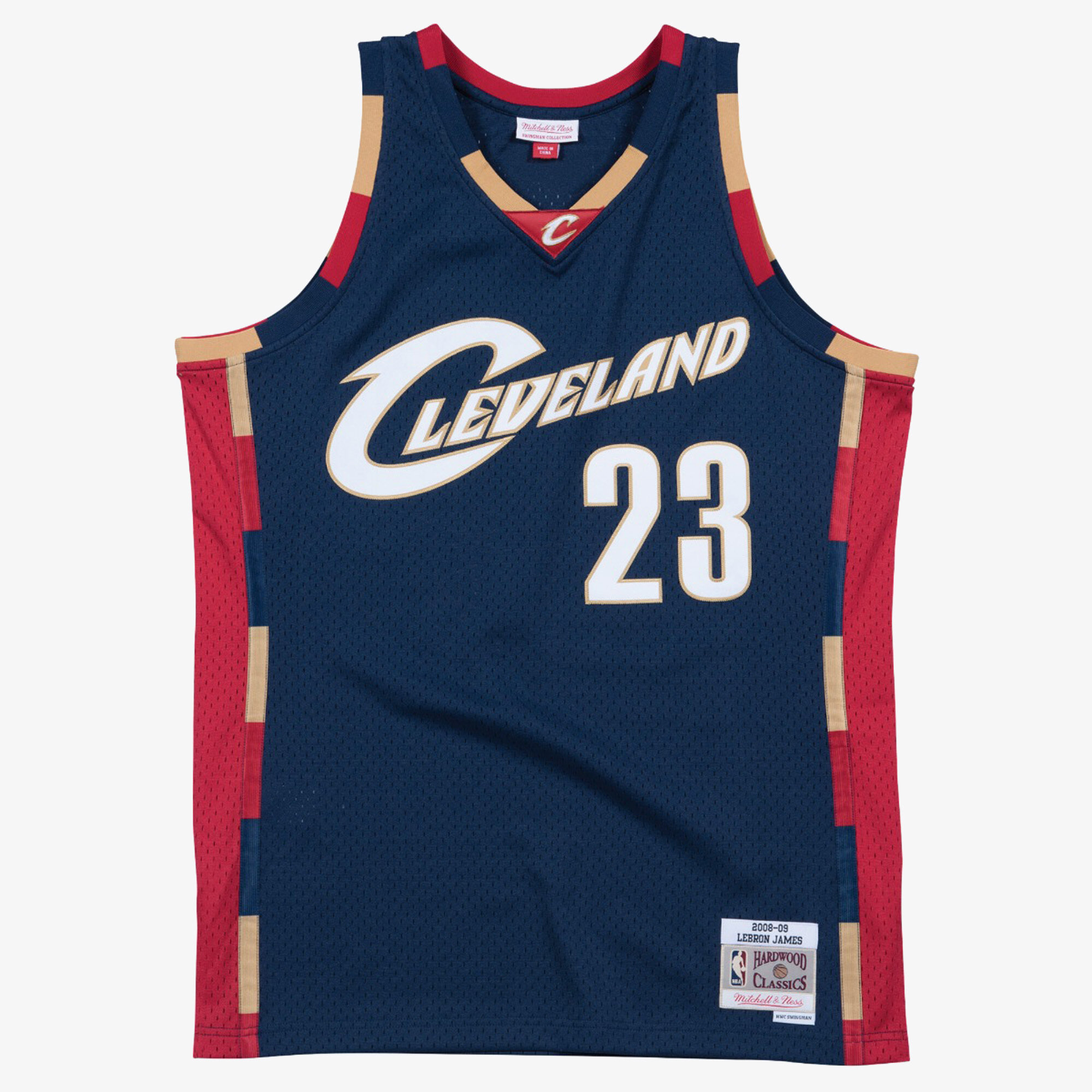 Cleveland Cavaliers Mitchell & Ness Swingman-Trikot, Ersatzteil, Lebron James 2008–09 Image