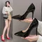 Women Shoes 2024 New Women Pumps Suede High Heels Shoes Fashion Office Stiletto Party Shoes Female Comfort Women Heels