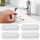 4 pezzi di gel di silice lavandino troppopieno tappo foro copertura bagno ovale lavabo trim riutilizzabile lavabo rotondo troppopieno anello spina