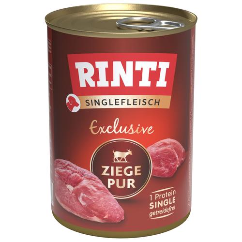 RINTI Viande Pure Exclusive 6 x 400 g pour chien - pure chèvre