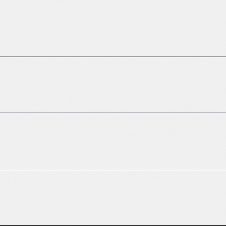 HÖRMANN Sektionaltor LPU42 mit Zarge L-Sicke verkehrsweiß, silkgrain, 2315x2080 mm,Zarge mit L-Beschlag Image