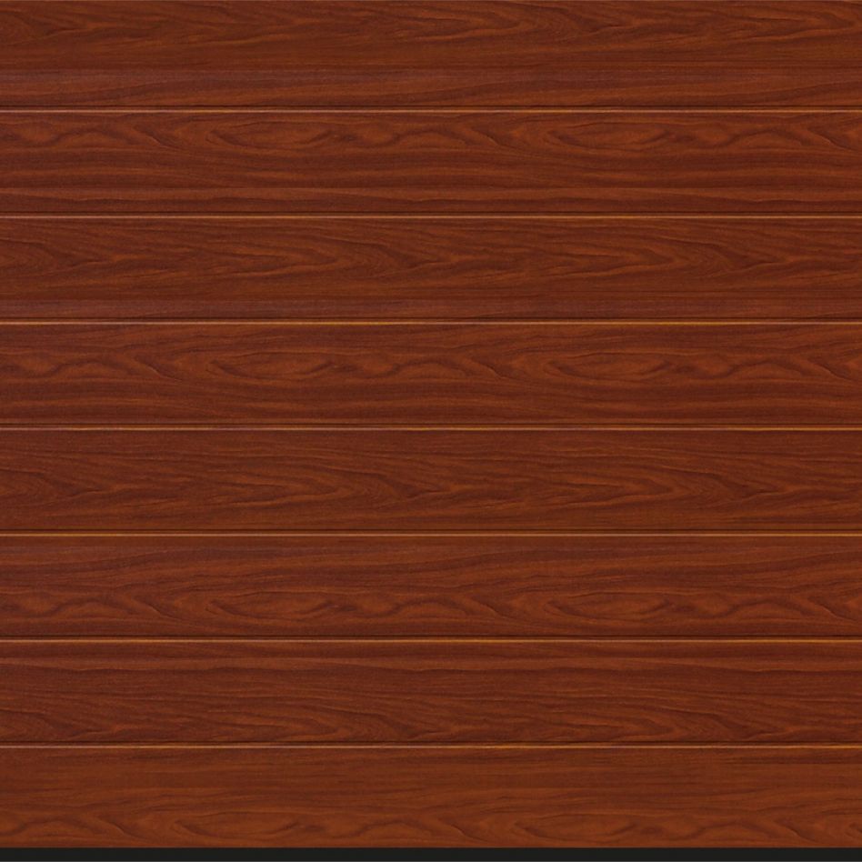 HÖRMANN Sektionaltor LPU42 mit Zarge M-Sicke rosewood, Zarge mit Z-Beschlag, 2375x2000 mm Image