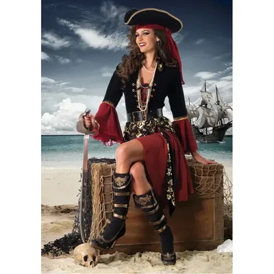 Vintage mittelalterliche weibliche sexy karibische Piraten Kapitän Kostüm Halloween Cosplay Anzug Frau Gothic Cosplay Kostüm Kostüm Image