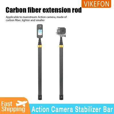 Carbon Fiber Invisible Extended Edition Selfie Stick für Insta360 X3 GO3 Action 4 Zubehör 300 CM für DJI GoPro Selfie Stick