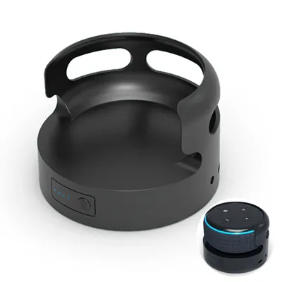 Tragbare Batterie basis für Echo Punkt 3. Generation 5200/10400mah Batterie kapazität wiederauf ladbar nehmen Alexa überall schneller Versand Image
