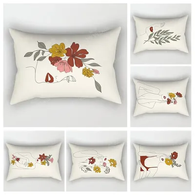 Nordic herbst home decor 30*50 werfen kissen abdeckung sofa moderne abstrakte geometrische boho Image