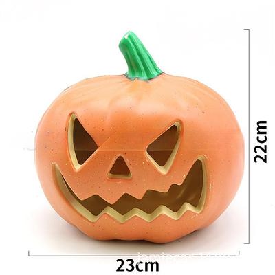 Halloween Pumpkin Decorations Outdoor Garden Decorations LED Lantern Scene Layout With Many Expressions Funny Pumpkin Lantern Decoration Easter Hollow Big Pumpkin Glowing