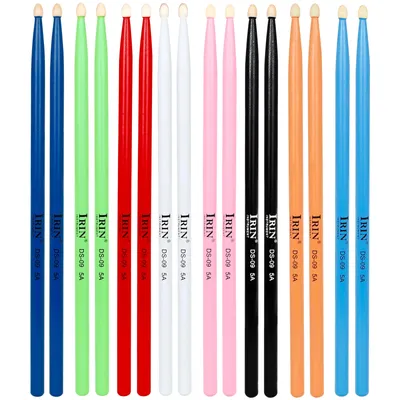 IRIN 5A Drumstick Maple Drum Sticks DS-09 Multicolor Drum Mallets Professional Percussion Musical