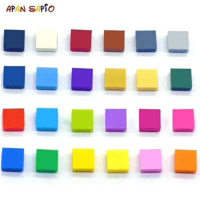 1600pcs DIY Building Blocks Figure Bricks Smooth 1x1 24Color Educational Creative Size Compatible