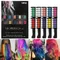 6/10pcs Hair Dye Comb Mascara Design Crayons For Hair Coloring Chalk Temporary Dye Pencil Mini