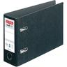 herlitz Ordner Hartpappe A5 quer 7,5cm maX.file schwarz