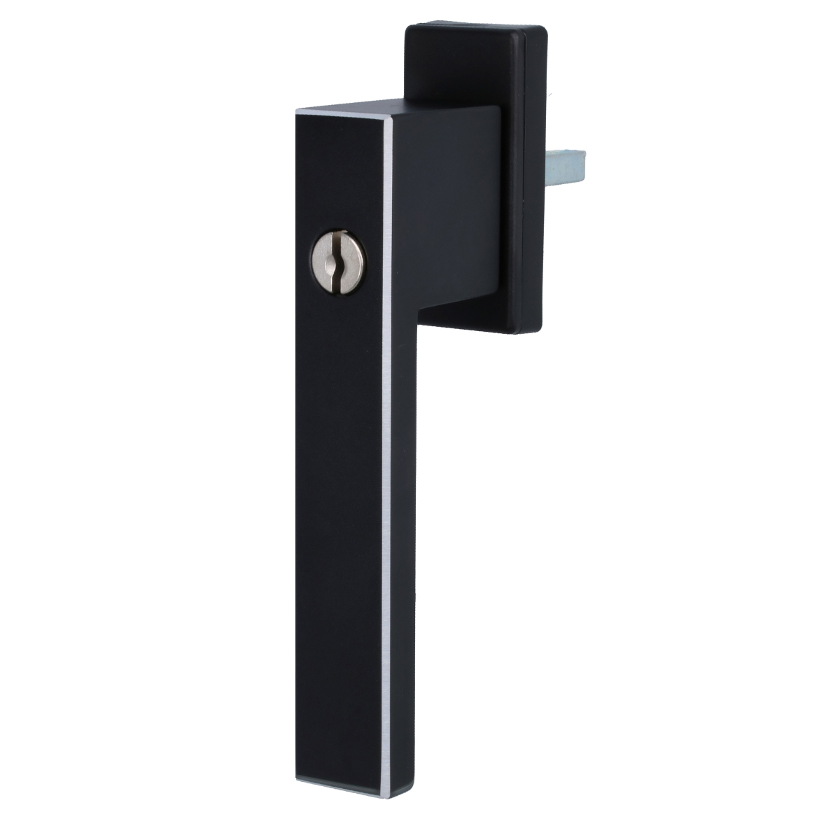 MS Beschläge Deluxe Fensterolive eloxiert - gefräst Fenstergriff abschließbar Aluminiumgriff Image