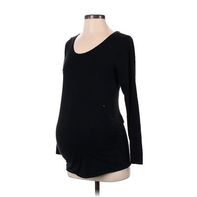 BumpStart 3/4 Sleeve T-Shirt: Black Tops - Women's Size Small Maternity