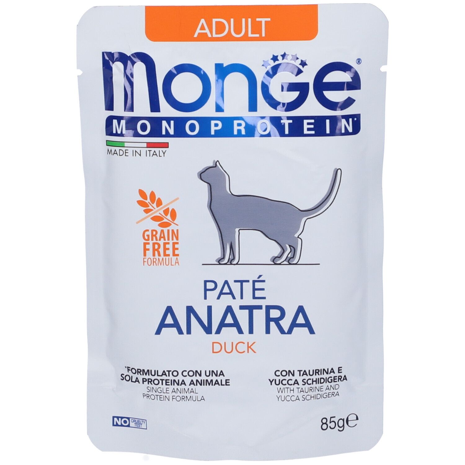 Monge Monoprotein Paté Anatra Gatti Adulti 85 g Mangime