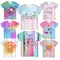 A for Adley T-Shirt Kids Girls Boys Children Tops Clothes Ice Cream Cartoon Print Short Sleeve Baby