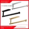 Kitchen Towel Rack Stainless Steel Nail-Free Non-Perforated Self-Adhesive Wall-Mounted Metal Black