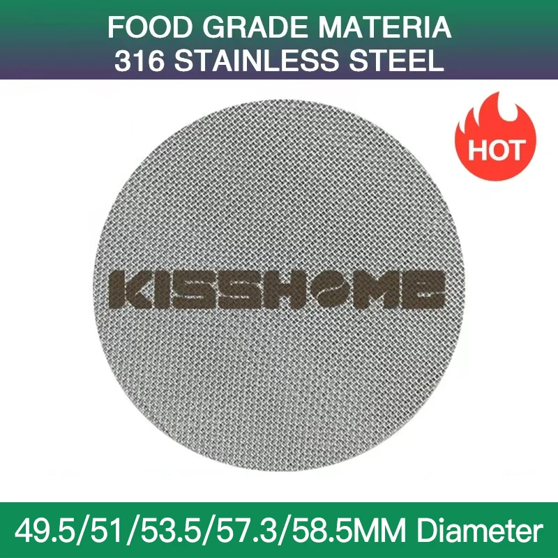 Espresso Puck Bildschirm Wiederverwendbare Filter Mesh Für 51MM 54MM 58MM Siebträger Barista Delonghi Breville Kaffeemaschine Zubehör