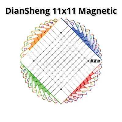 [Picube] DianSheng 11x11 M Milk Way Galaxy 11x11x11 Magnetischer, selbstklebender Cubo Magico Puzzle Speed Magic Cube Professional Image