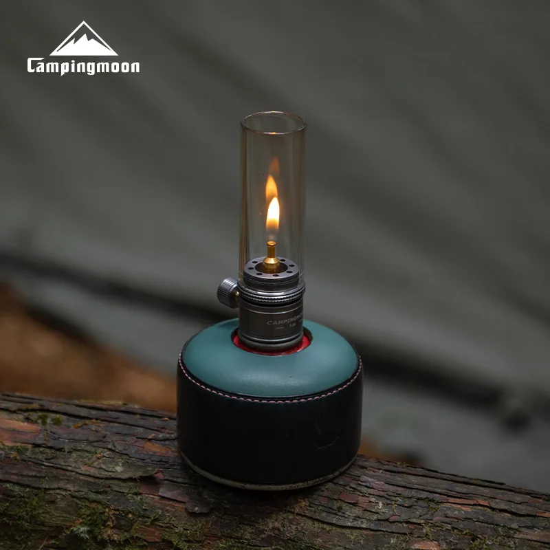 CAMPINGMOON Flat Gas Coreless Outdoor Equipment Camping Straight Tube Candlelight Lamp Atmosphärenlampe, T-1D