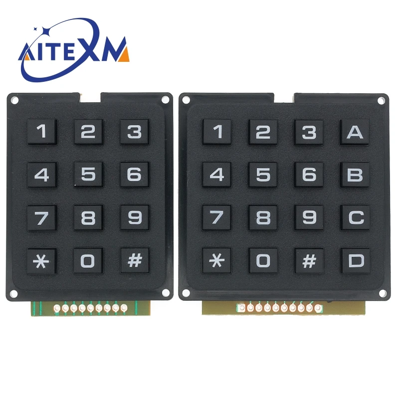 3*4 4*4 Matrix Schalter Tastatur Tastatur Array Modul ABS Kunststoff Tasten 4x4 3x4 12 16 Taste Taste Membran Schalter DIY Kit für Arduino Image