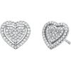 Paar Ohrstecker MICHAEL KORS "Schmuck Geschenk Silber 925 Ohrringe Pavé Herz, MKC1750CZ040", silber (silberfarben, kristallweiß, kristallweiß), Ohrringe, Damen, Silber 925 (Sterlingsilber), mit Zirkonia (synth.)