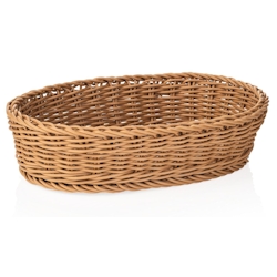 Baguettekorb Buffetkorb aus Polypropylen Beige BxTxH: 28x16x8 cm Image