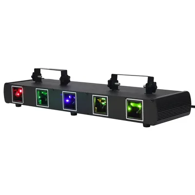 U'King 30W DJ Laser Light RGBYC 5-holes Beam Stage Effect Lighting DMX512 DJ Party Light LED Stage