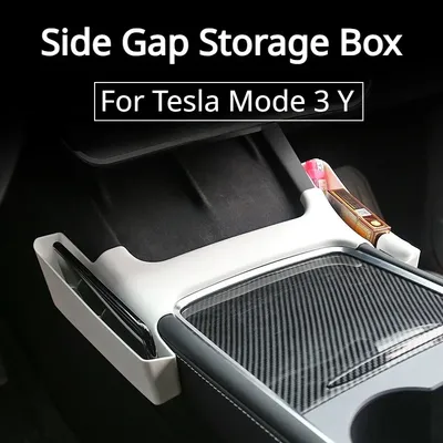 Side Gap Storage Box for Tesla Model 3 Y Center Console Armrest Both Side Telephone Organizer